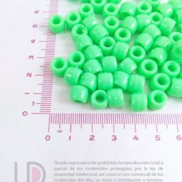 Mostacillón Plástico Verde 9mm x 25 gramos