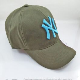 Gorra Verde Militar Bordado Celeste New York Yankees MLB