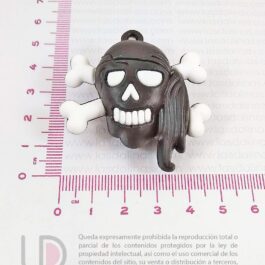 Dije Calavera Pirata 3D L