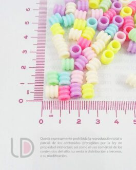 Pasantes Plásticos Color Pastel x 25 gramos B