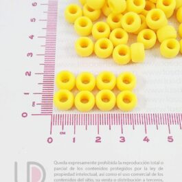 10 Pases Anchos Plásticos Simil Engomado Amarillo 9mm