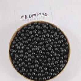 Bolitas Plásticas Negras 6mm x 25 gramos